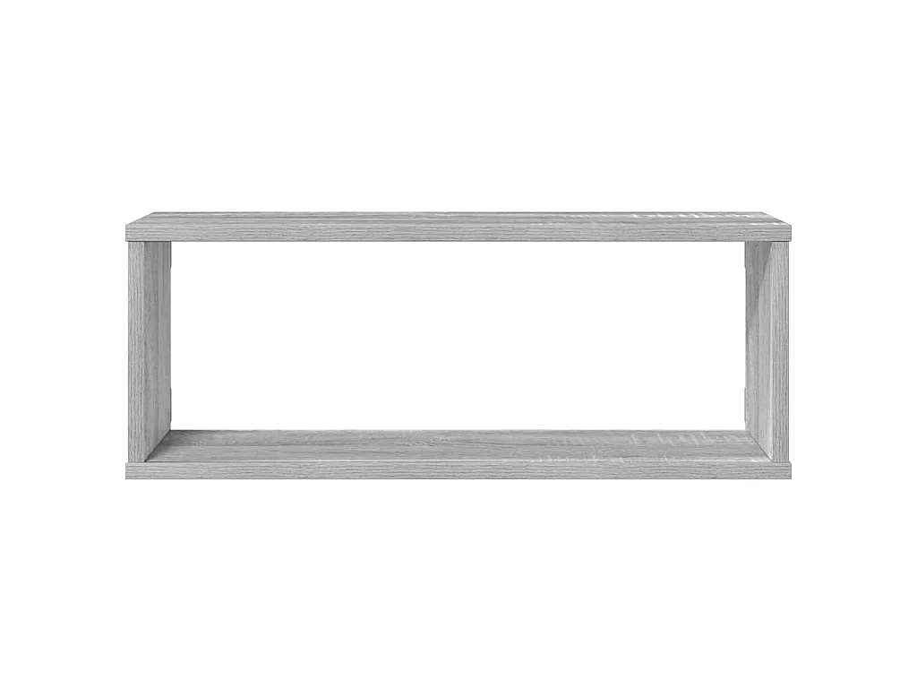 Wandschappen kubus 4 st 60x15x23 cm bewerkt hout grijs sonoma