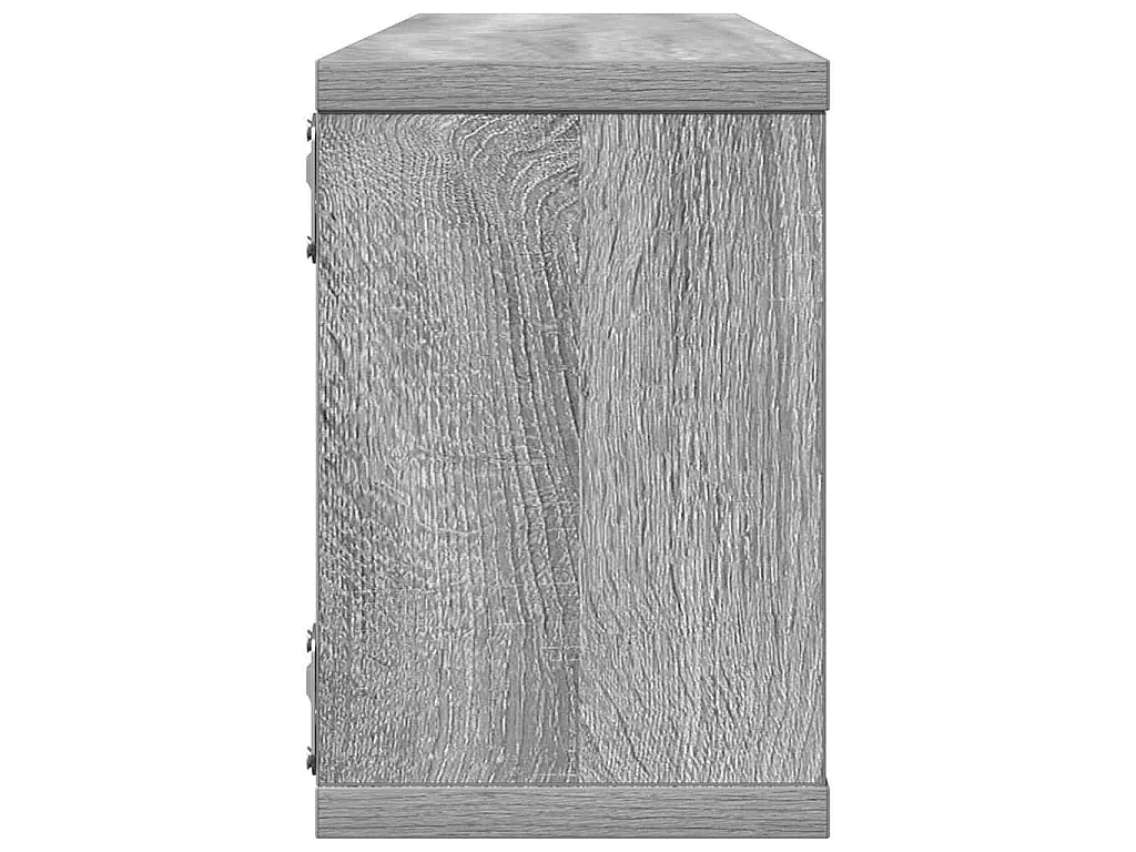 Wandschappen kubus 4 st 60x15x23 cm bewerkt hout grijs sonoma