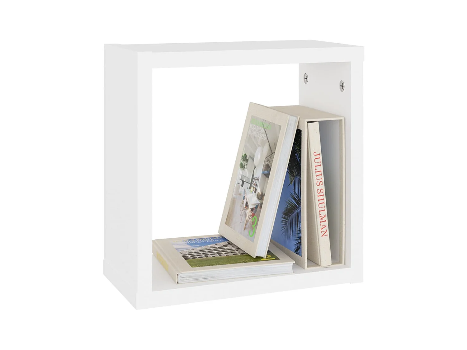 Étagères cube murales 6 pcs blanc 30x15x30 cm