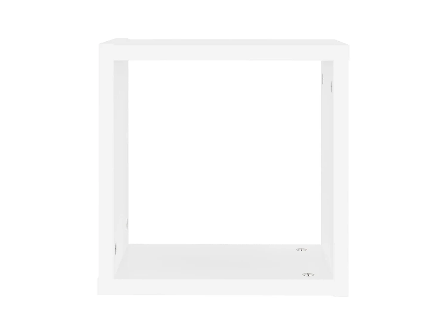Étagères cube murales 6 pcs blanc 30x15x30 cm