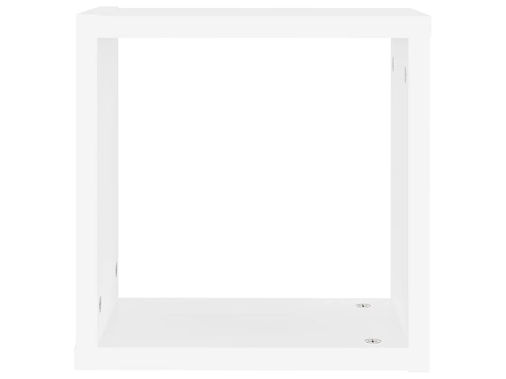 Étagères cube murales 6 pcs blanc 30x15x30 cm