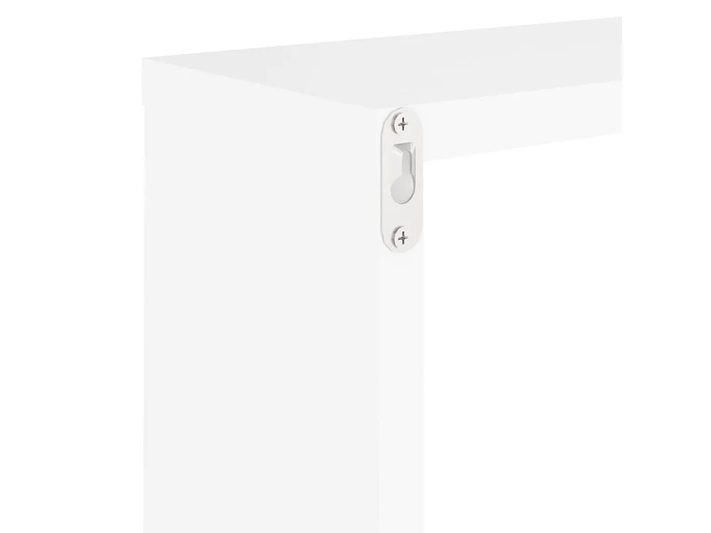 Étagères cube murales 6 pcs blanc 30x15x30 cm