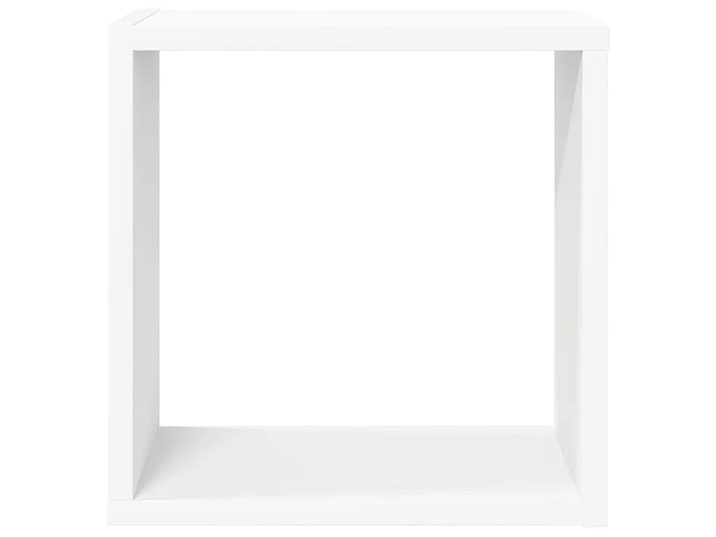 Étagères cube murales 6 pcs blanc 30x15x30 cm