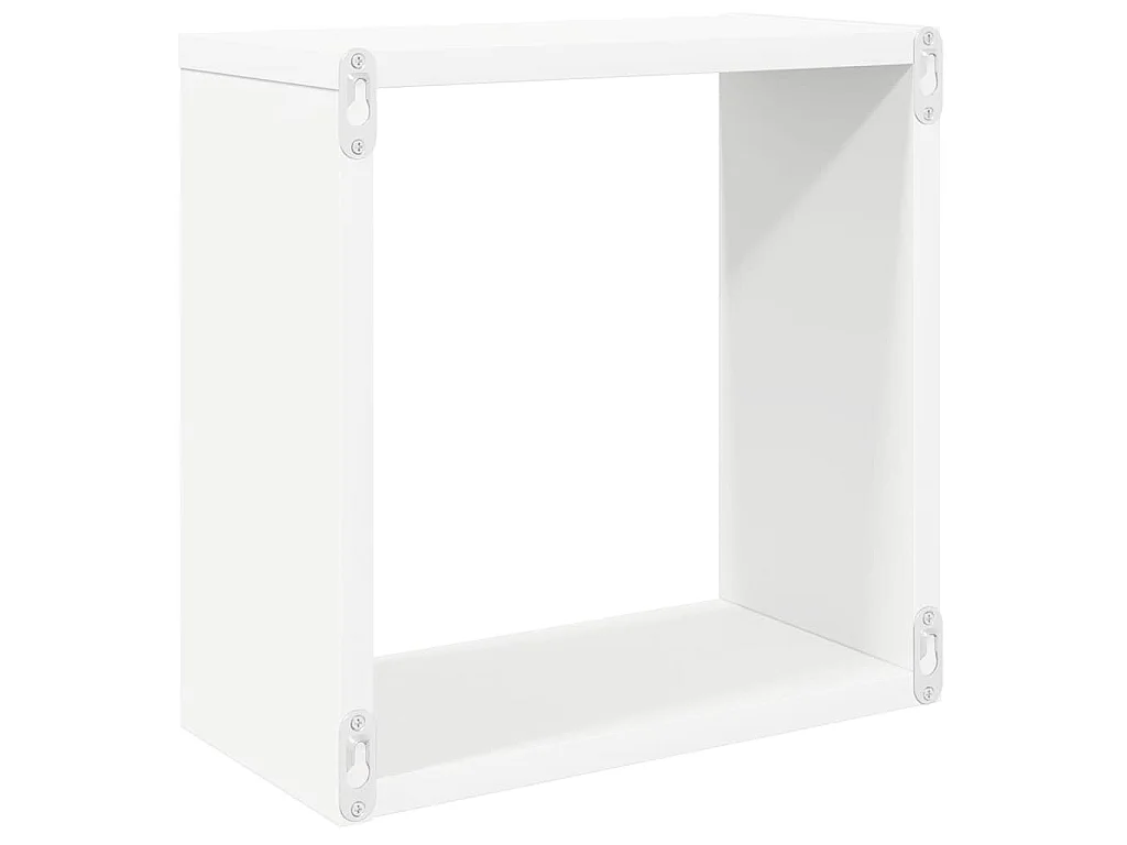 Étagères cube murales 6 pcs blanc 30x15x30 cm