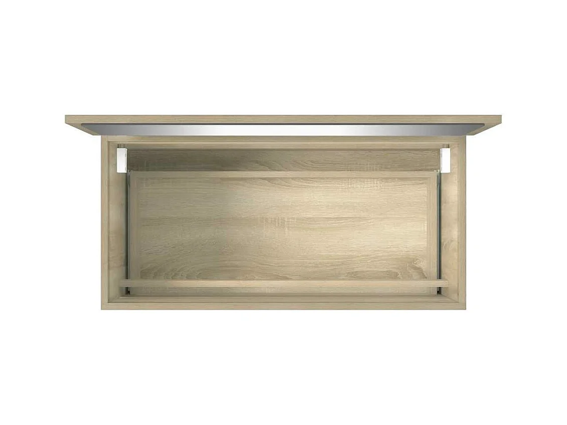 Meuble de salle de bain avec miroir chêne sonoma 80x38,5x45 cm