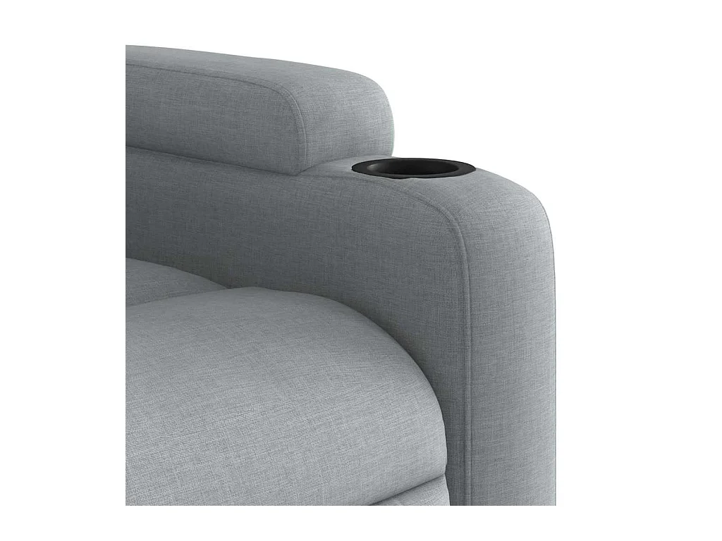 Massagestoel verstelbaar stof lichtgrijs