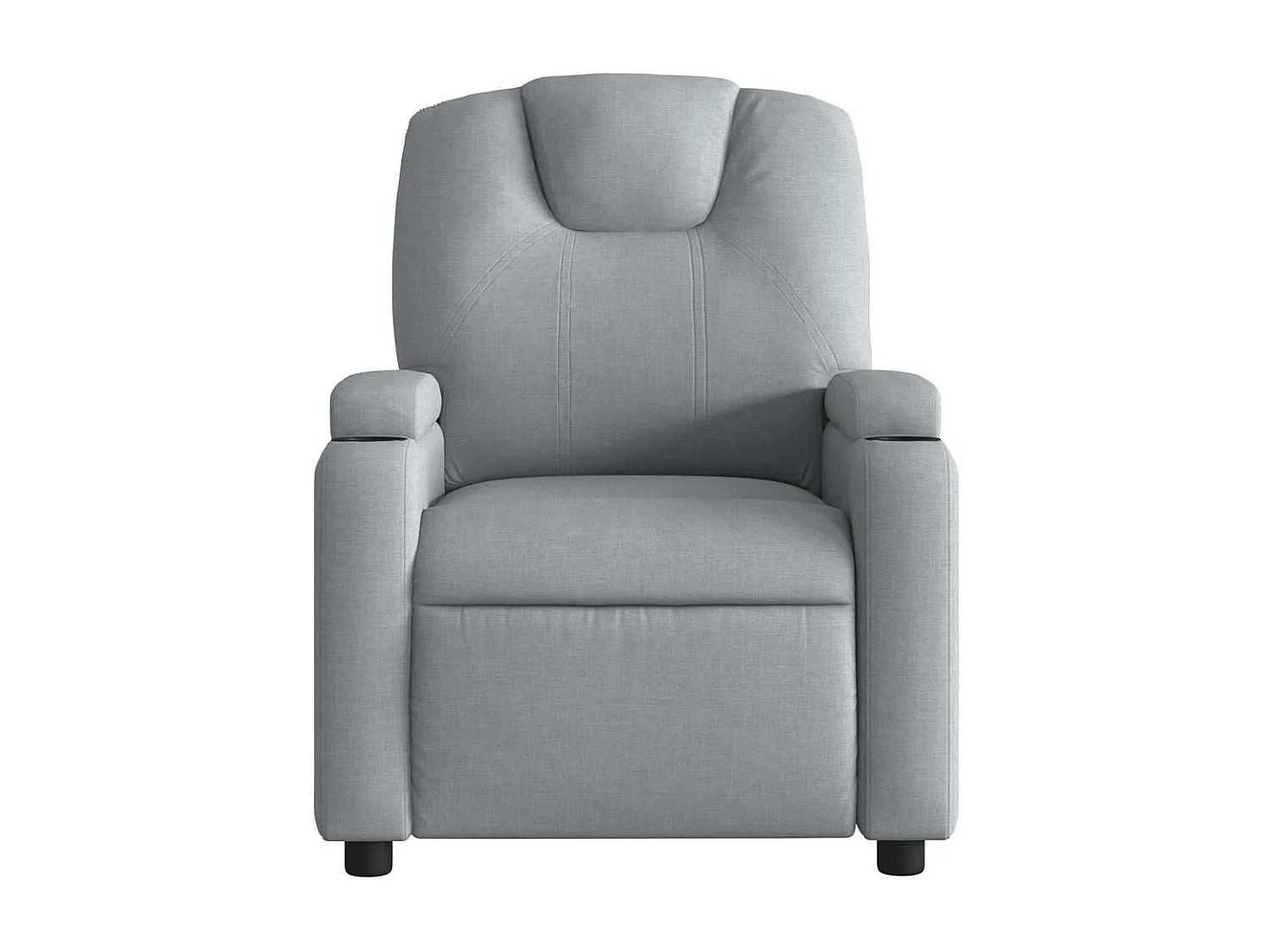 Fauteuil de massage inclinable Gris clair Tissu
