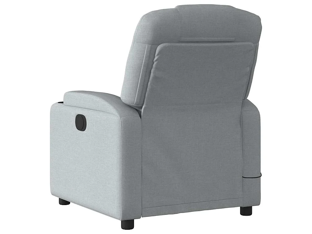 Fauteuil de massage inclinable Gris clair Tissu