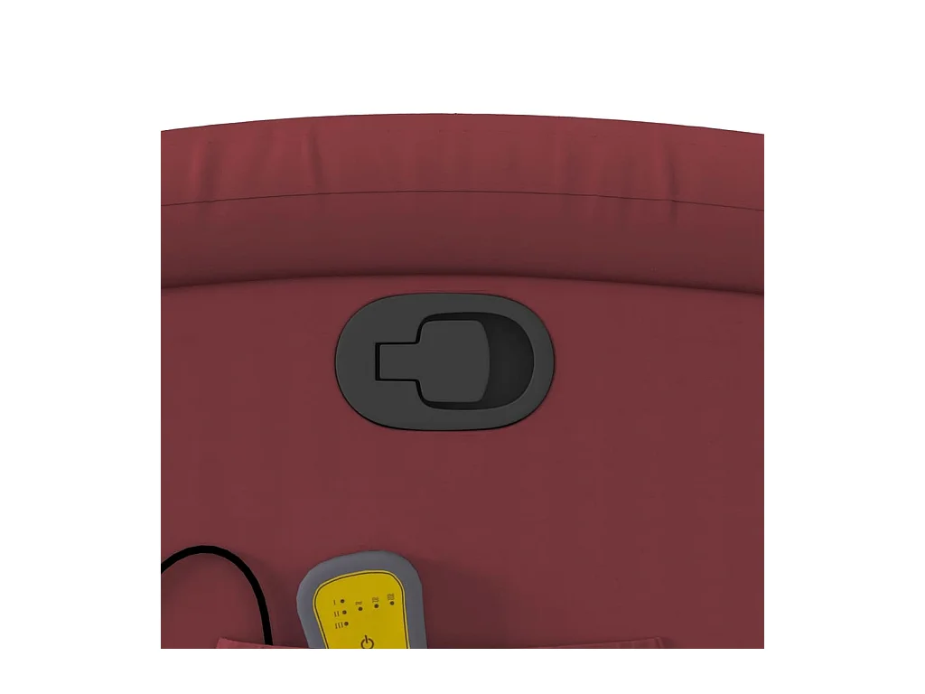 Massagesessel Weinrot Kunstleder