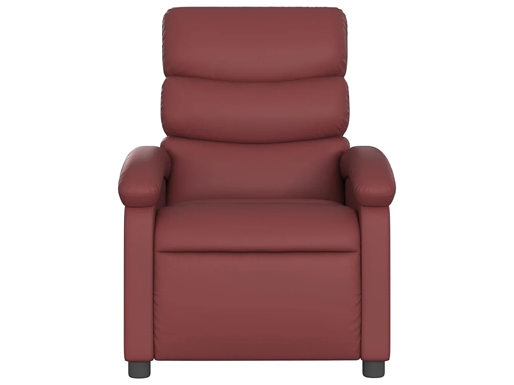 Fauteuil de massage inclinable Rouge bordeaux Similicuir