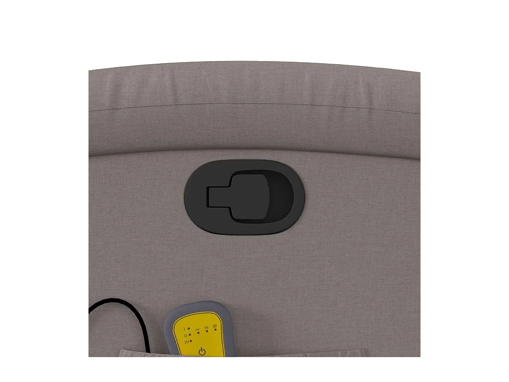 Massagestoel verstelbaar stof taupe