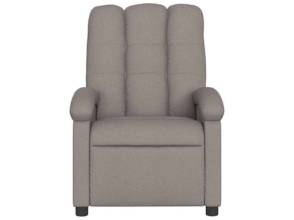 Fauteuil de massage inclinable Taupe Tissu
