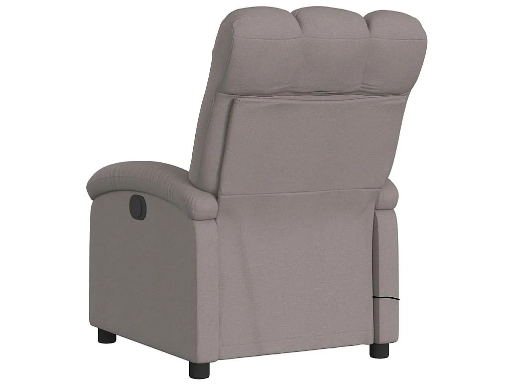 Fauteuil de massage inclinable Taupe Tissu