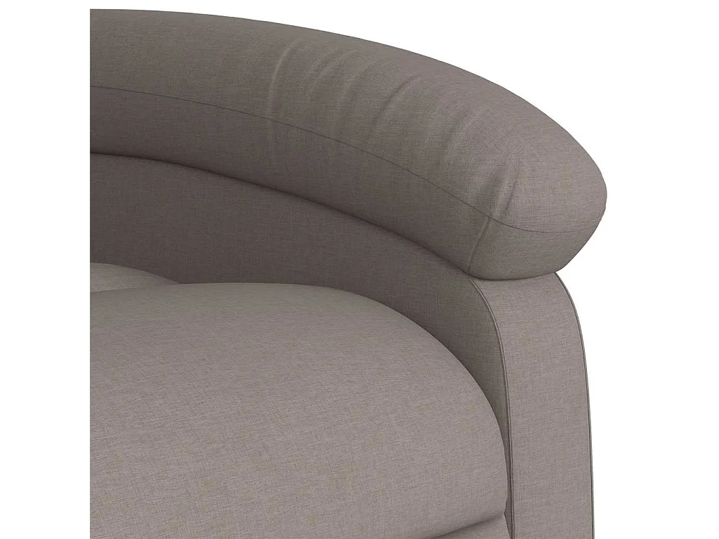 Fauteuil de massage inclinable Taupe Tissu
