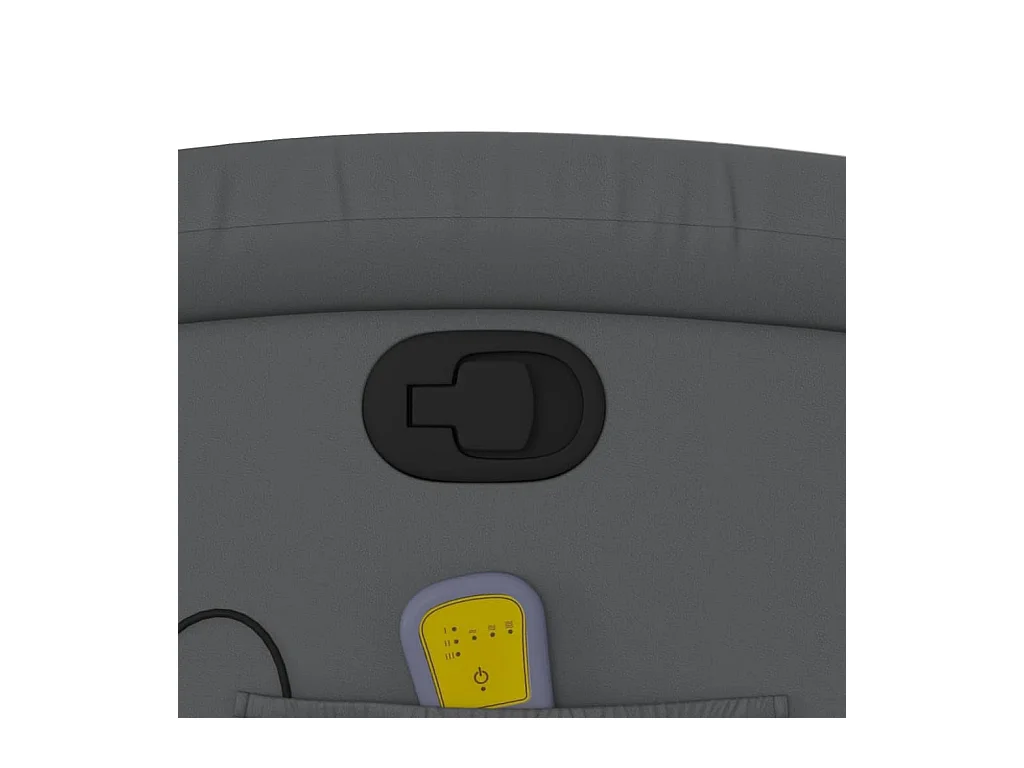 Poltrona Massaggiante Reclinabile Grigia in Similpelle