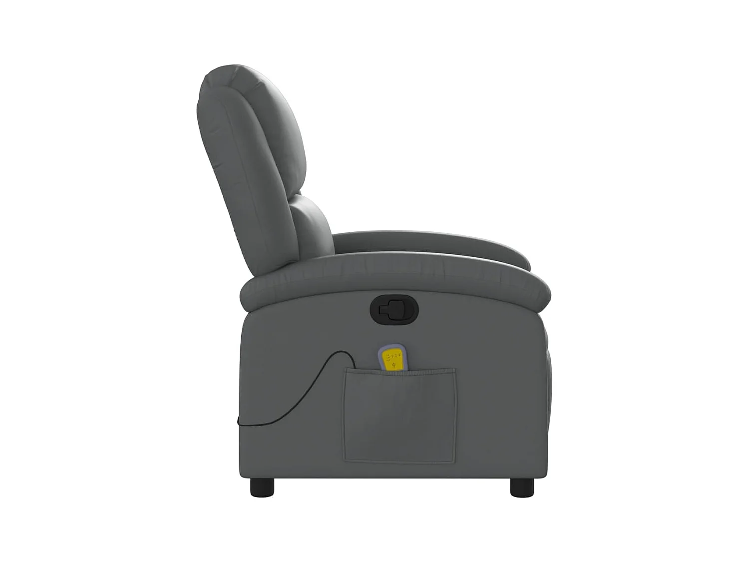 Massagesessel Grau Kunstleder