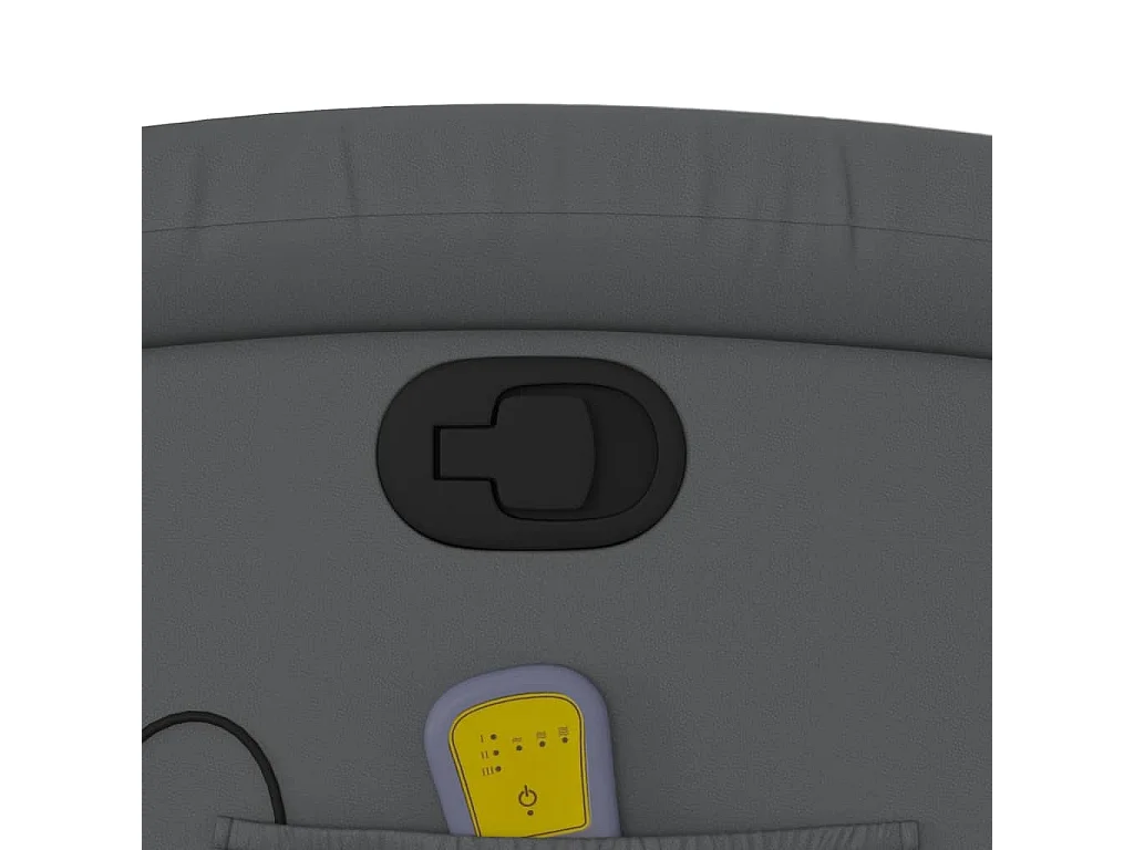 Fauteuil de massage inclinable Gris Similicuir