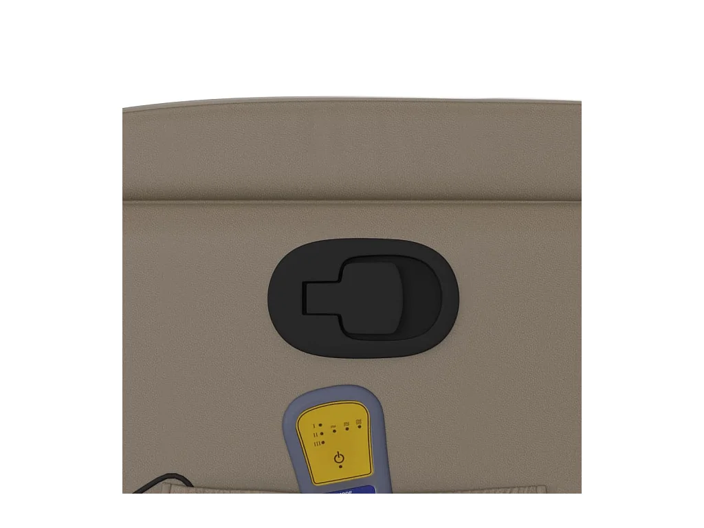 Massagesessel Cappuccino-Braun Kunstleder