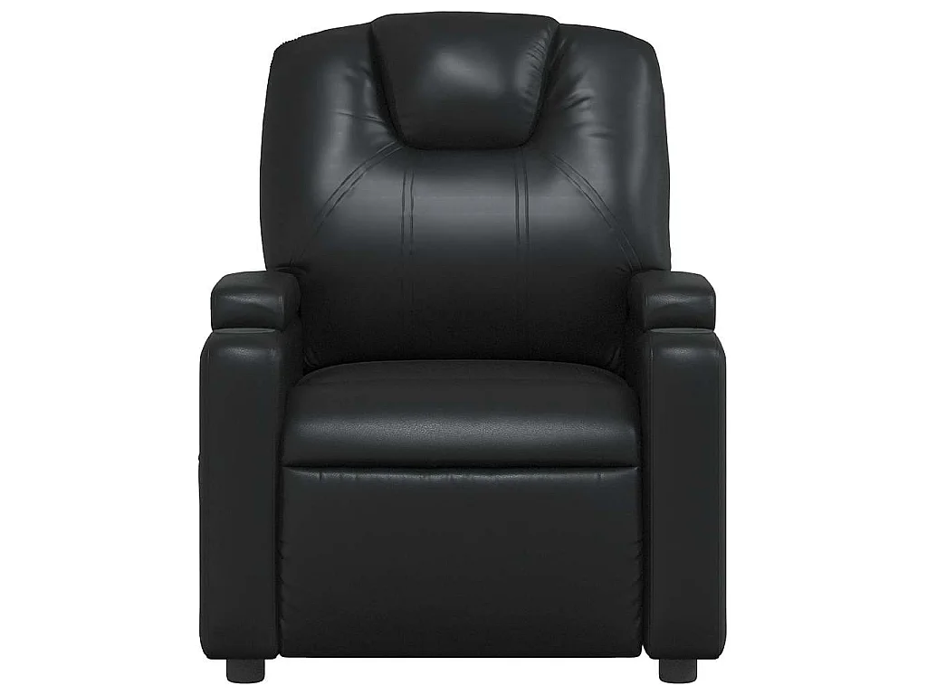 Fauteuil de massage inclinable Noir Similicuir