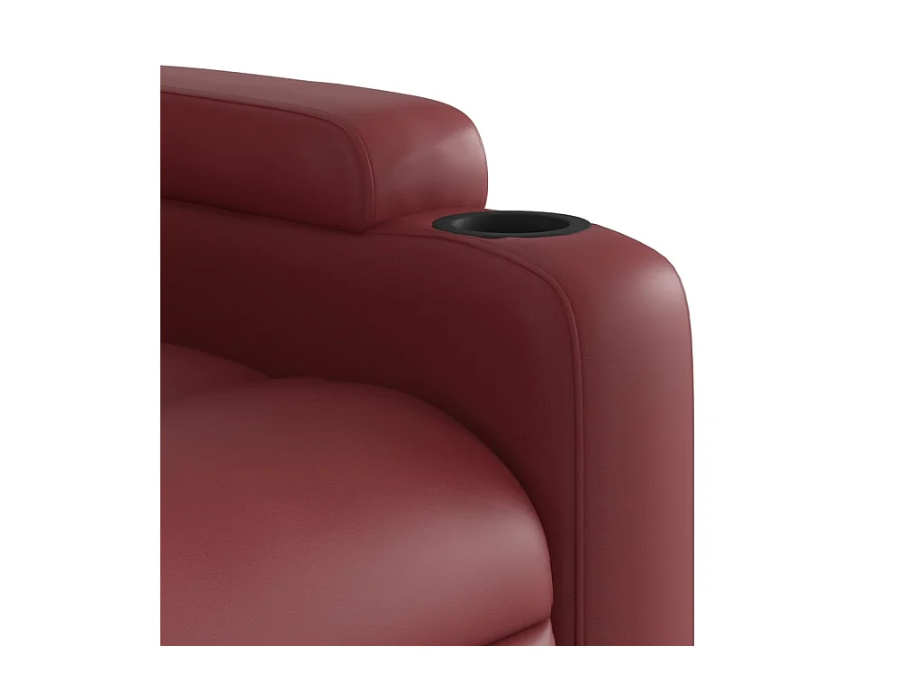 Fauteuil de massage inclinable Rouge bordeaux Similicuir