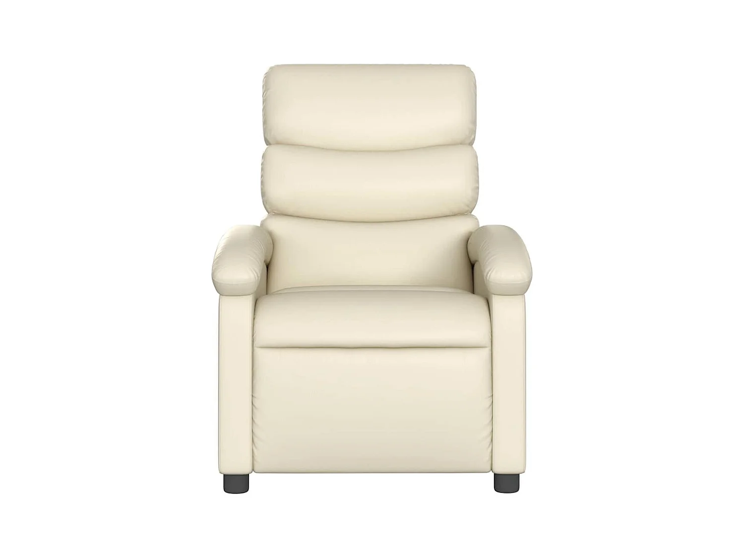 Fauteuil inclinable de massage Crème Similicuir