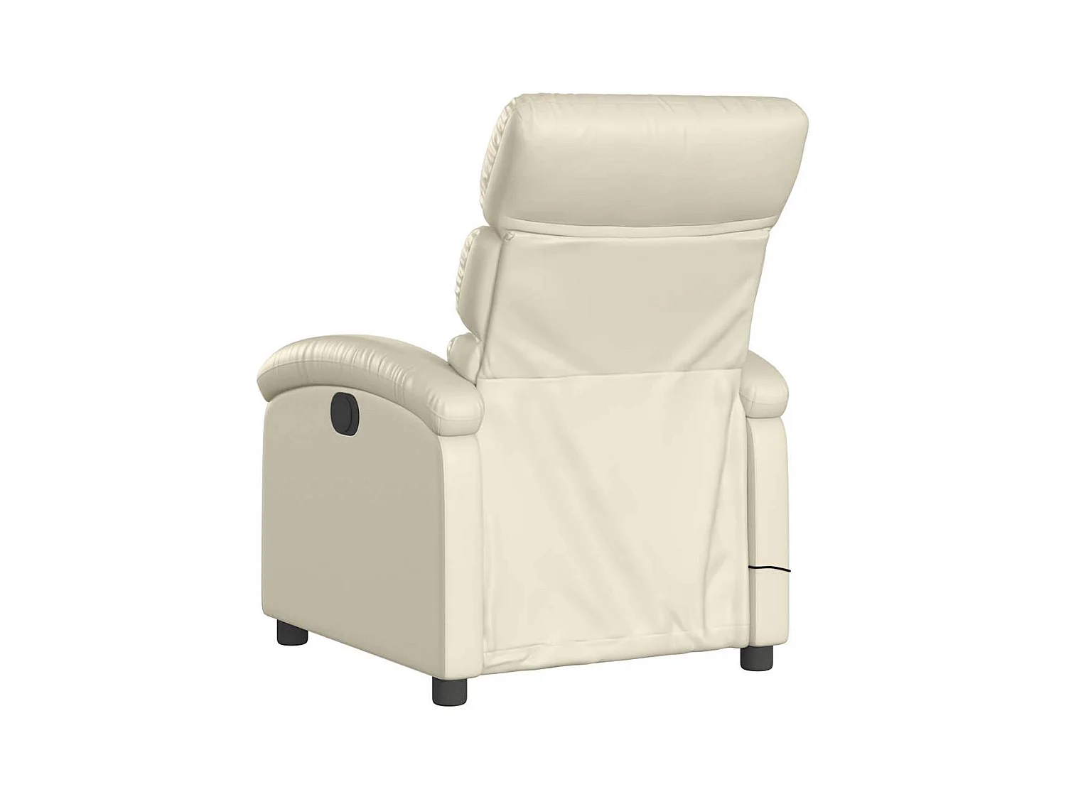 Fauteuil inclinable de massage Crème Similicuir