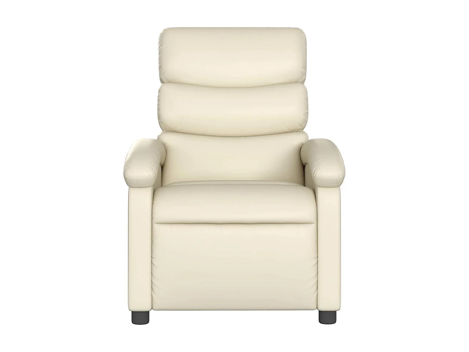 Fauteuil inclinable de massage Crème Similicuir