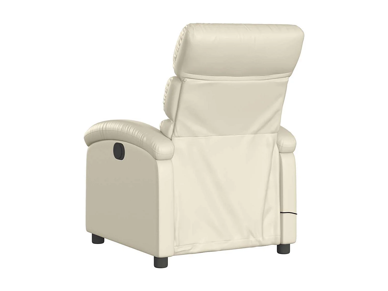 Fauteuil inclinable de massage Crème Similicuir