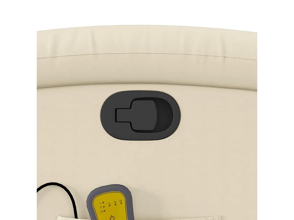 Fauteuil inclinable de massage Crème Similicuir