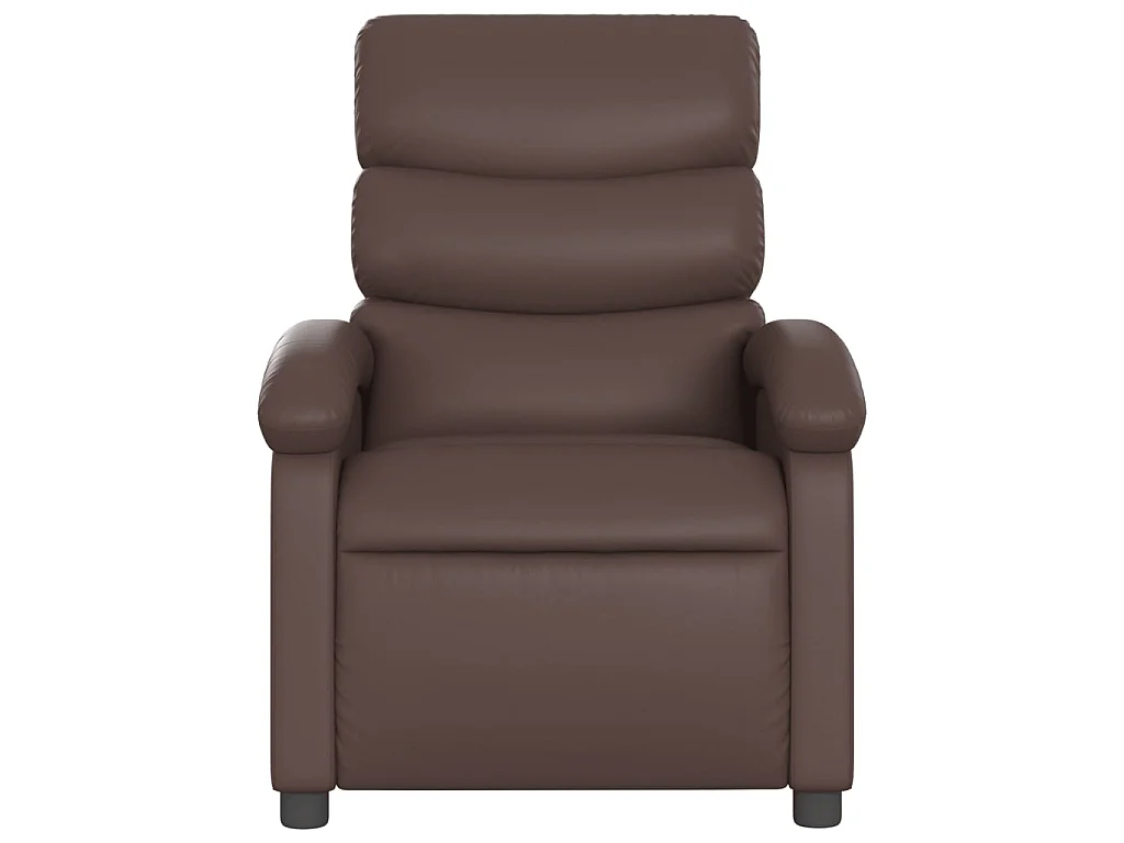 Fauteuil de massage inclinable Marron Similicuir