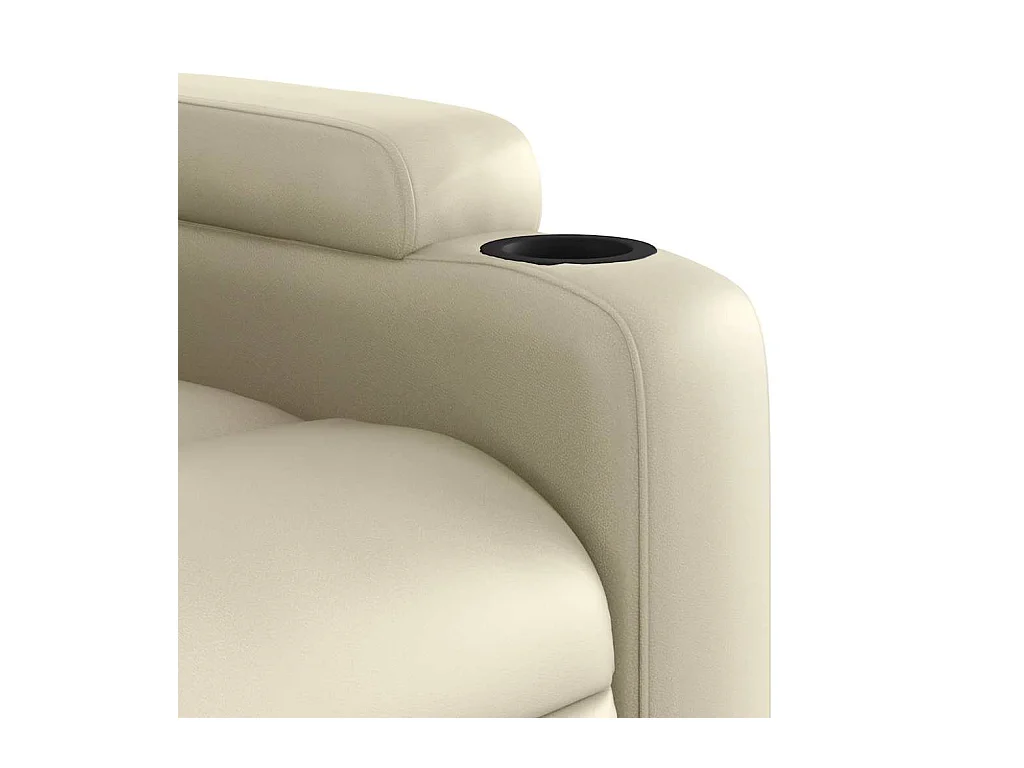 Massagesessel Creme Kunstleder