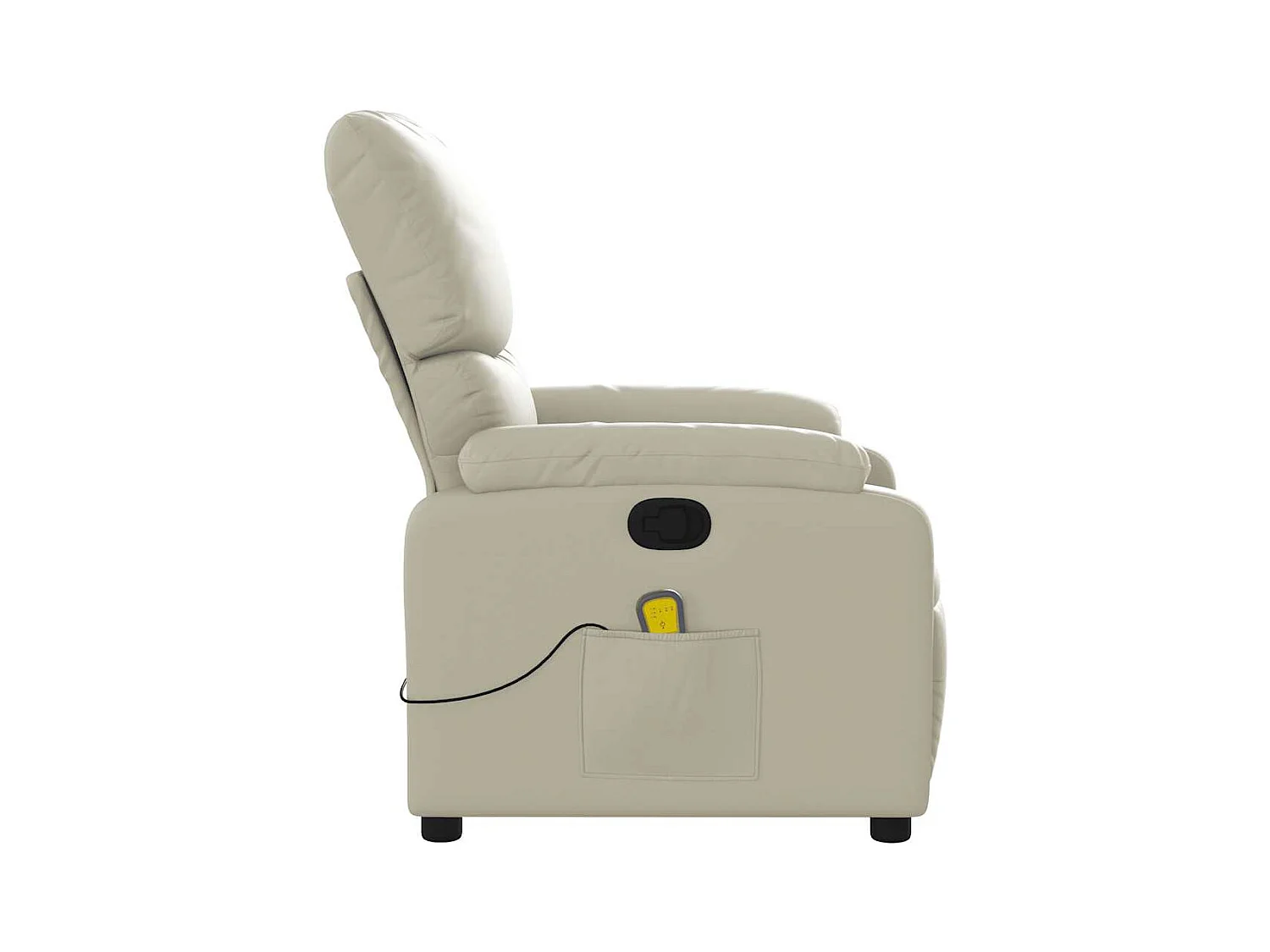 Massagestoel verstelbaar kunstleer crème