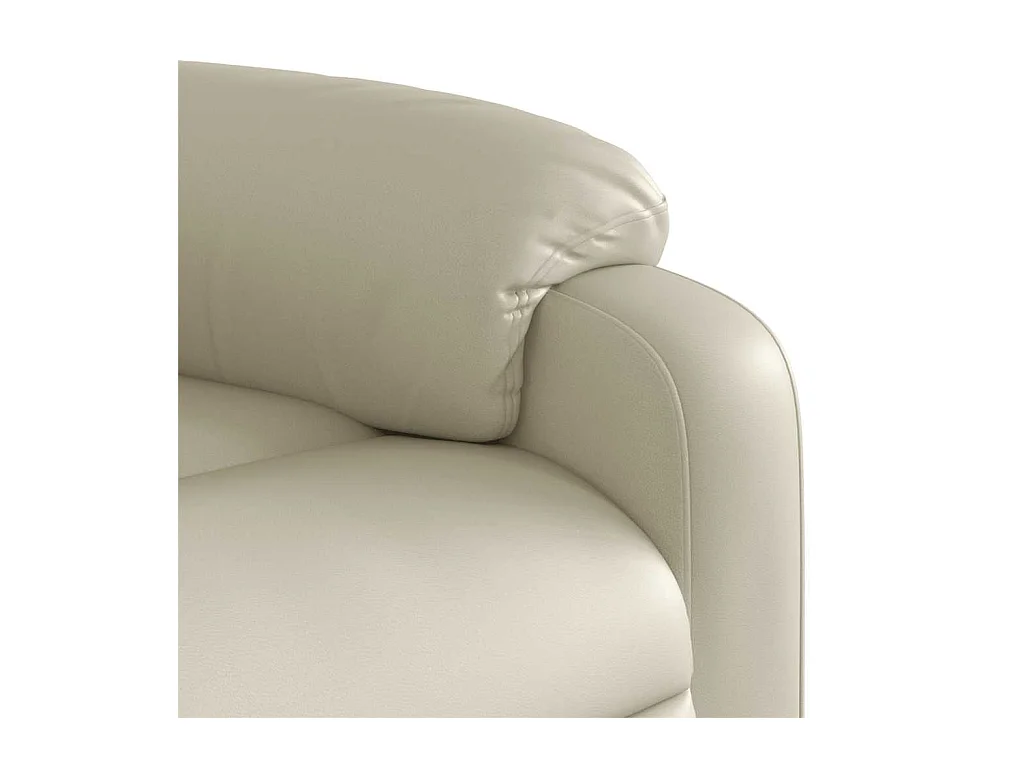 Massagestoel verstelbaar kunstleer crème