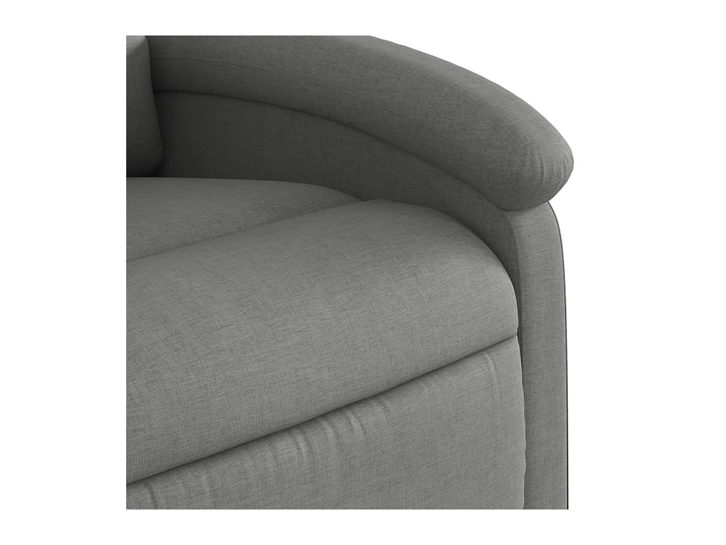 Fauteuil de massage inclinable Gris foncé Tissu