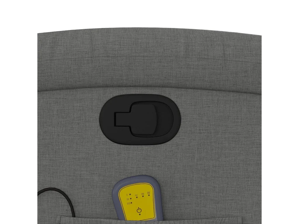 Fauteuil de massage inclinable Gris foncé Tissu