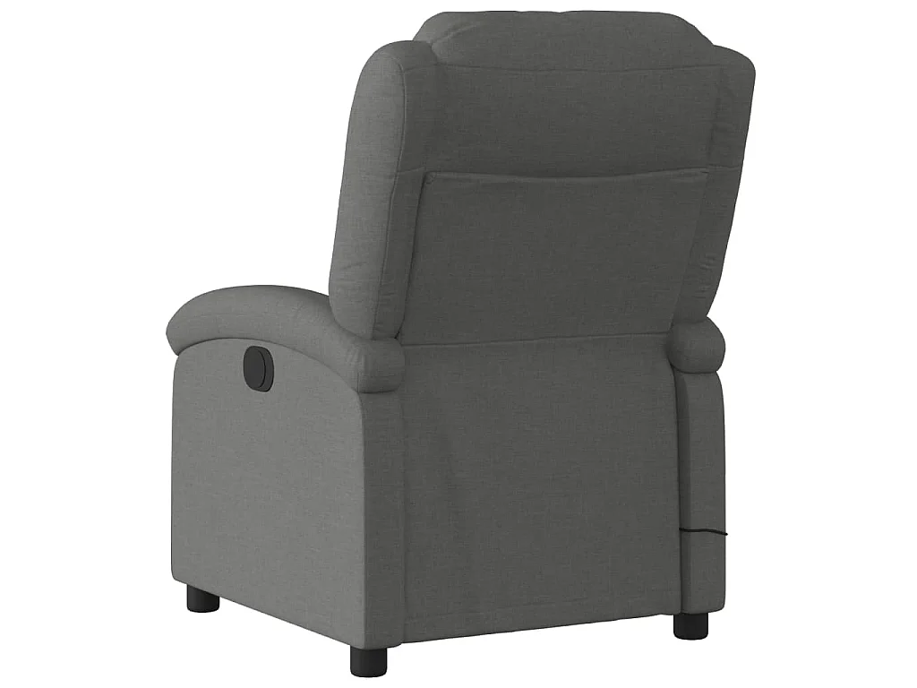 Massagestoel verstelbaar stof donkergrijs