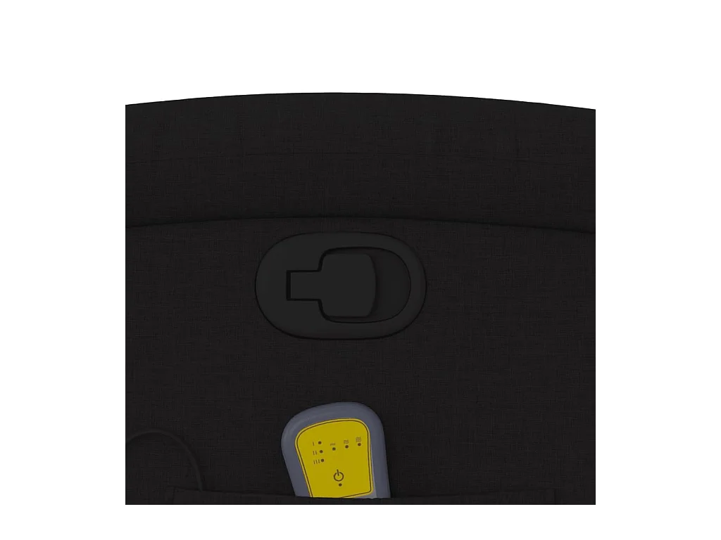 Massagestoel verstelbaar stof zwart