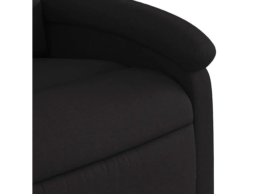 Fauteuil de massage inclinable Noir Tissu