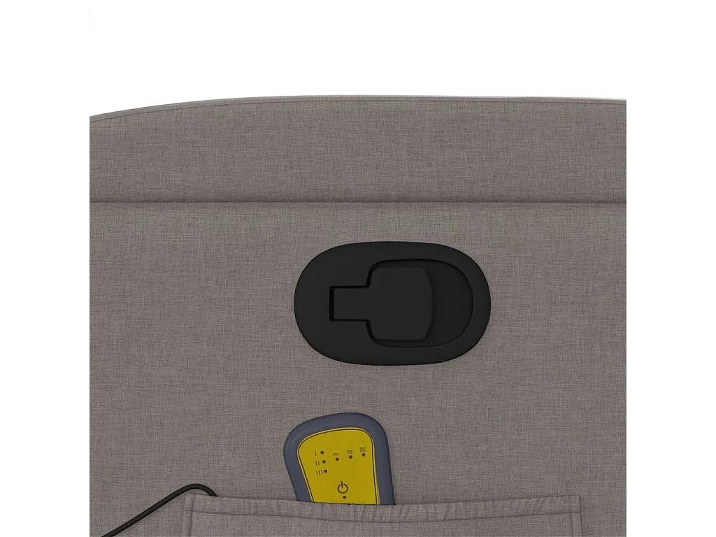 Massagesessel Taupe Stoff