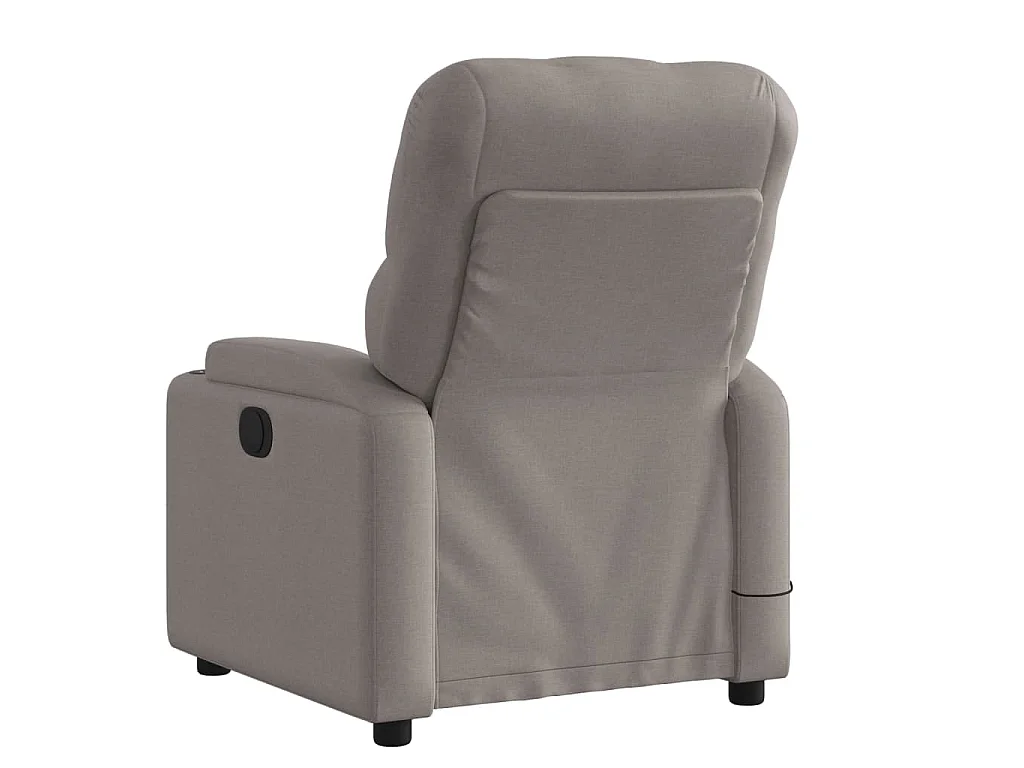 Fauteuil de massage inclinable Taupe Tissu