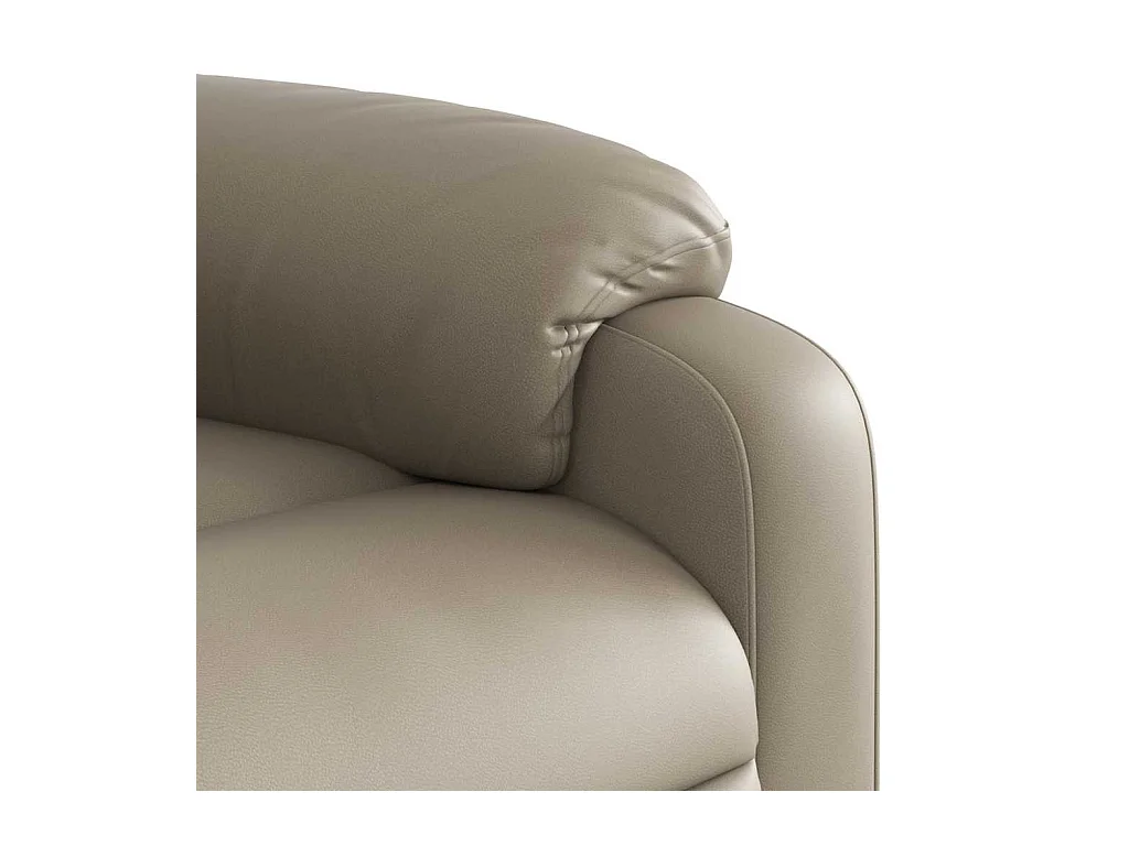 Massagesessel Cappuccino-Braun Kunstleder