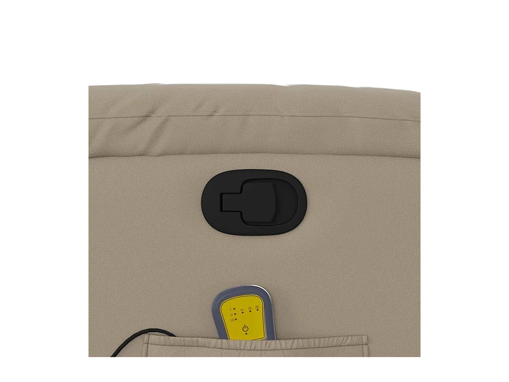 Massagesessel Cappuccino-Braun Kunstleder