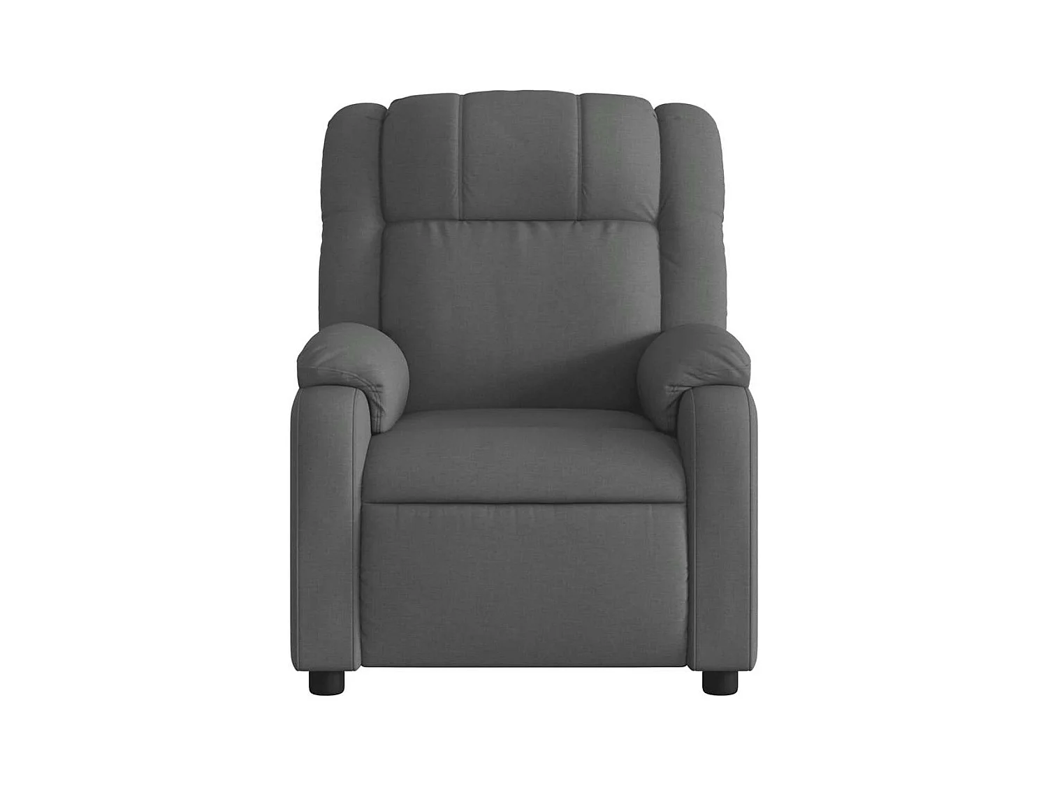 Fauteuil de massage inclinable Gris foncé Tissu