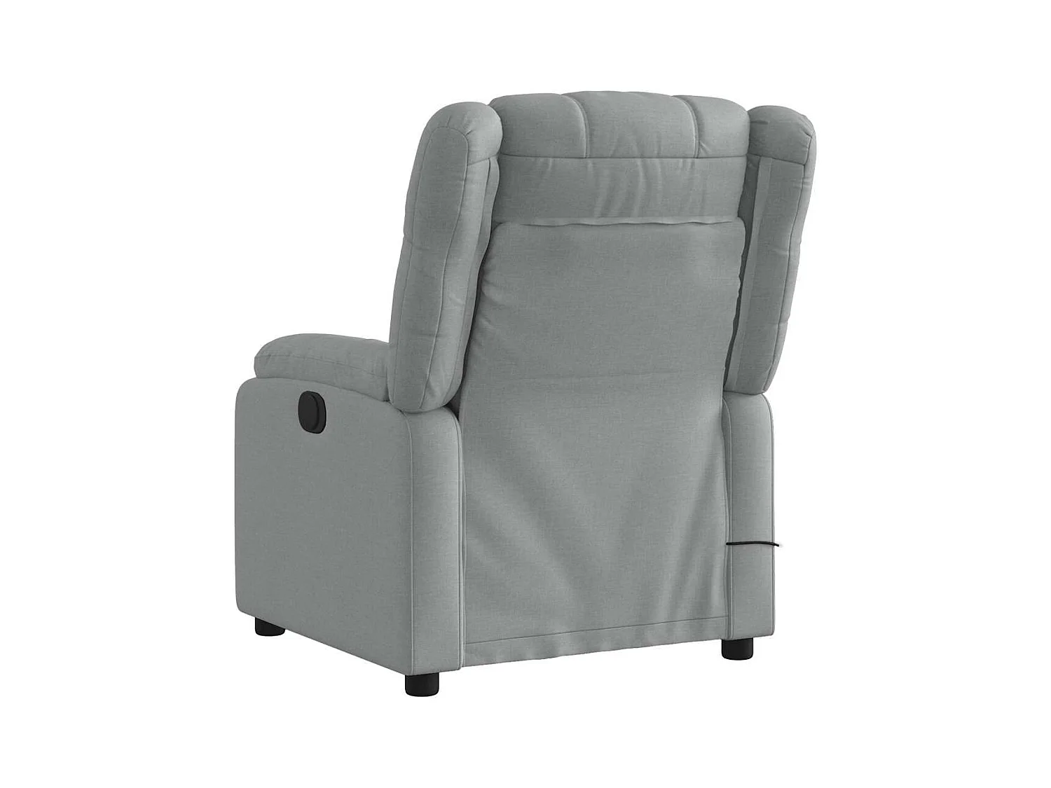 Fauteuil de massage inclinable Gris clair Tissu