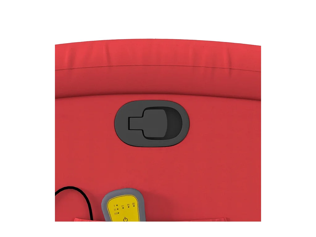 Fauteuil de massage inclinable rouge similicuir