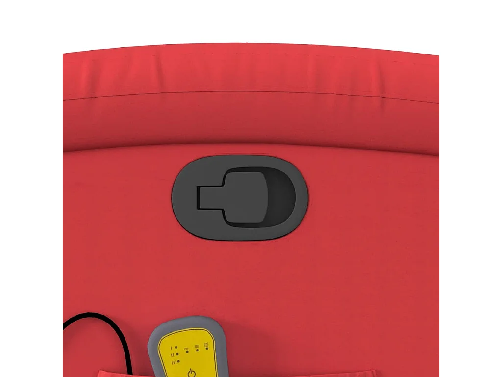 Fauteuil de massage inclinable rouge similicuir