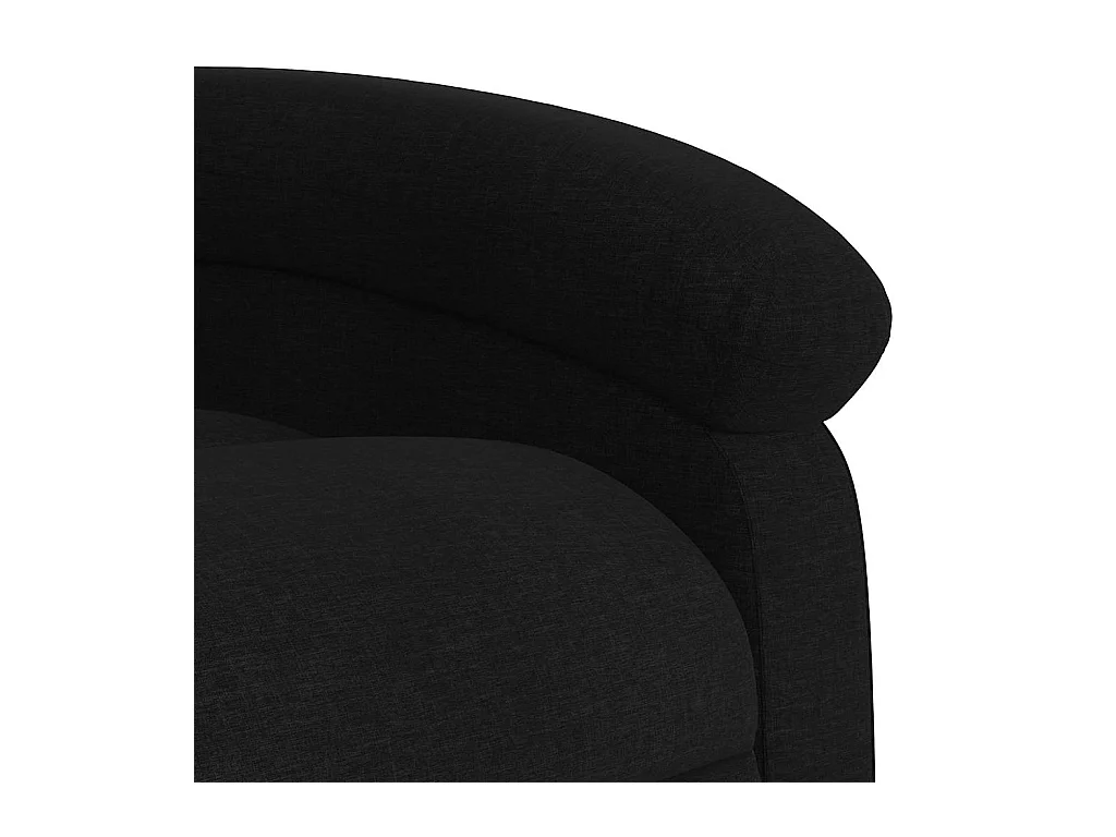 Massagestoel verstelbaar stof zwart