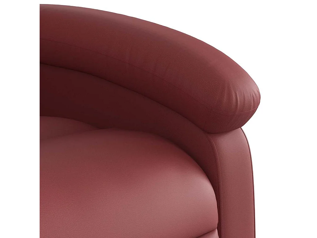 Fauteuil de massage inclinable Rouge bordeaux Similicuir