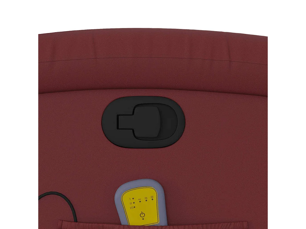 Fauteuil de massage inclinable Rouge bordeaux Similicuir