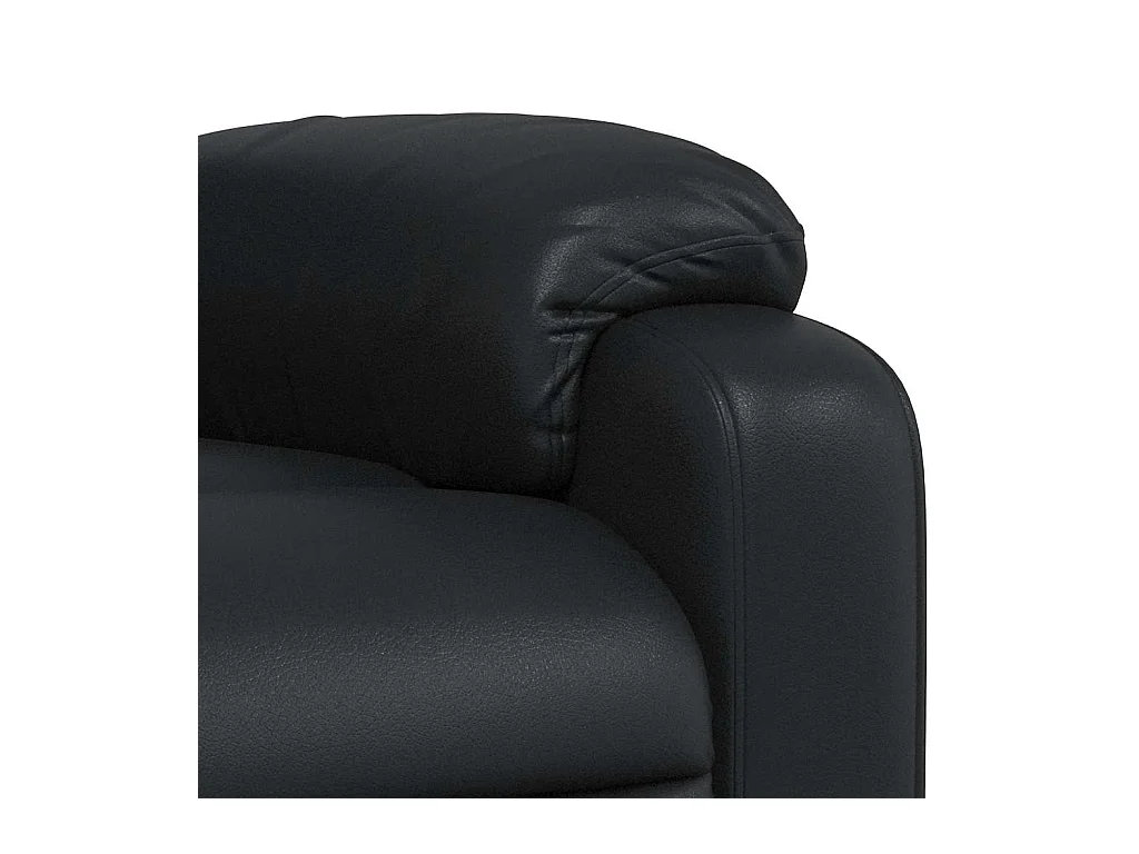 Massagestoel verstelbaar kunstleer zwart